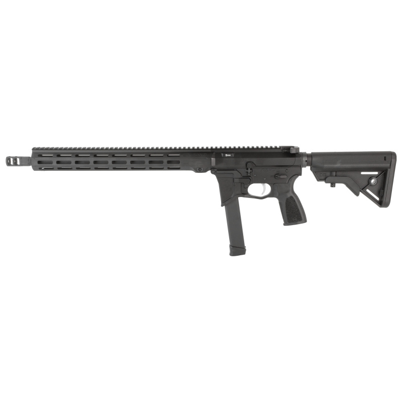 MD9, Semi-automatic Rifle, 9MM, 16" Threaded Barrel, Cerakote Finish, Black, M-Lok Compatible Handguard, B5 Bravo Stock, 33 Rounds, 1 Magazine MXM-48202