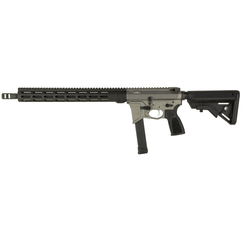MD9, Semi-automatic Rifle, 9MM, 16" Threaded Barrel, Cerakote Finish, Urban Gray, M-Lok Compatible Handguard, B5 Bravo Stock, 33 Rounds, 1 Magazine MXM-48204