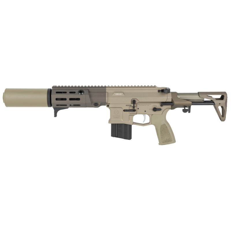 PDX-SD, Semi-automatic Rifle, SBR, 556NATO, 5.5" Barrel, Anodized Finish, Flat Dark Earth (Arid), M-Lok Compatible Handguard, 30 Rounds, 1 Magazine, Includes DSX Suppressor MXM-49703
