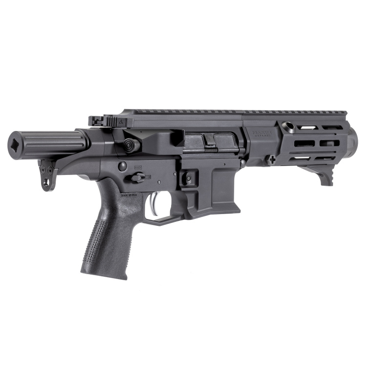 SPS 505 PDX, Semi-automatic Pistol, AR, 7.62X39, 5.5" Barrel, Anodized Finish, Black, M-Lok Compatible Handguard, HATEBRAKE Muzzle Brake, ALG Combat Trigger, SCW Pistol System, Manual Safety, 20 Rounds, 1 Magazine MXM-50801