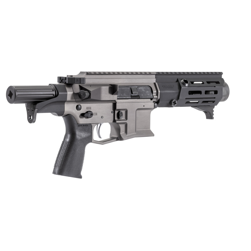 SPS 505 PDX, Semi-automatic Pistol, AR, 5.56NATO, 5.5" Barrel, Anodized Finish, Urban Gray, M-Lok Compatible Handguard, HATEBRAKE Muzzle Brake, ALG Combat Trigger, SCW Pistol System, Manual Safety, 20 Rounds, 1 Magazine MXM-50841