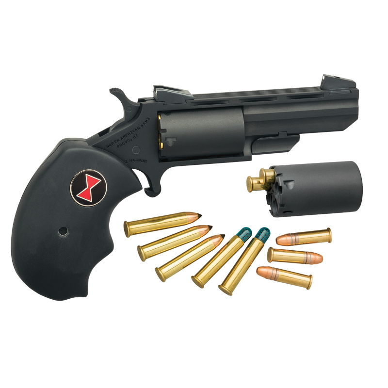 Black Widow | 22 Mag, 2" Barrel, 5 Shot Cyl, Fixed Sight, Black Cerakote