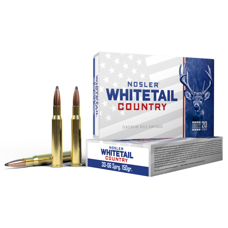 Whitetail Country, 30-06 Springfield, 150 Grain, Solid Base, 20 Round Box 40132