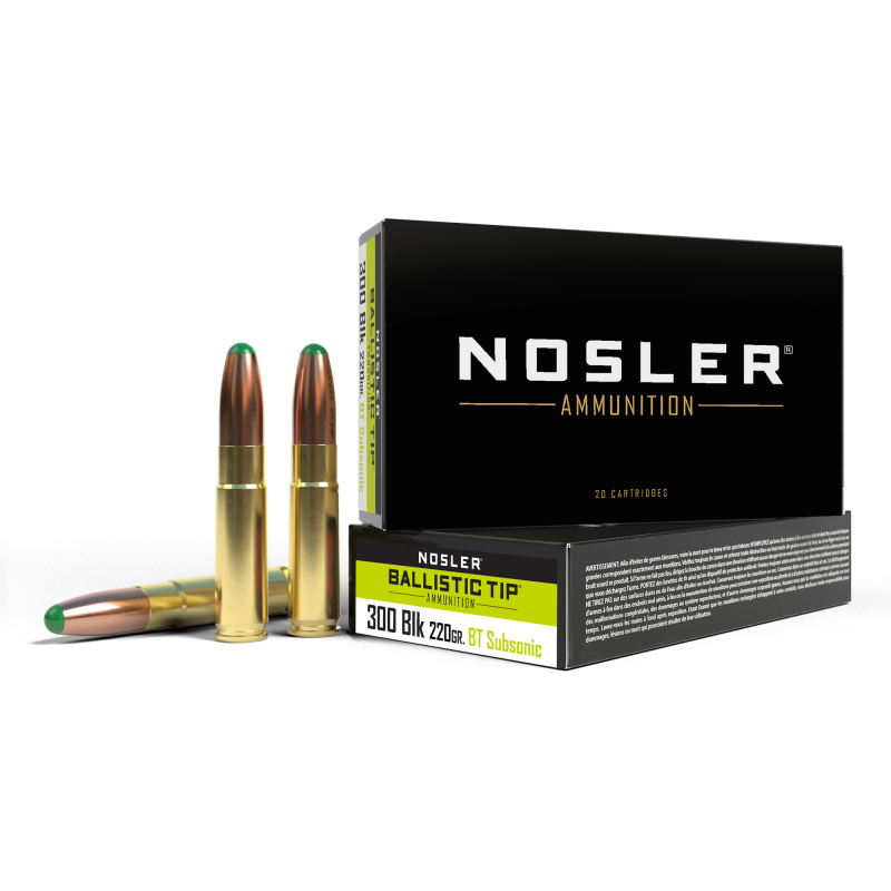 Suppressor Ready, 300 Blackout, 220 Grain, Ballistic Tip, 20 Round Box 61050