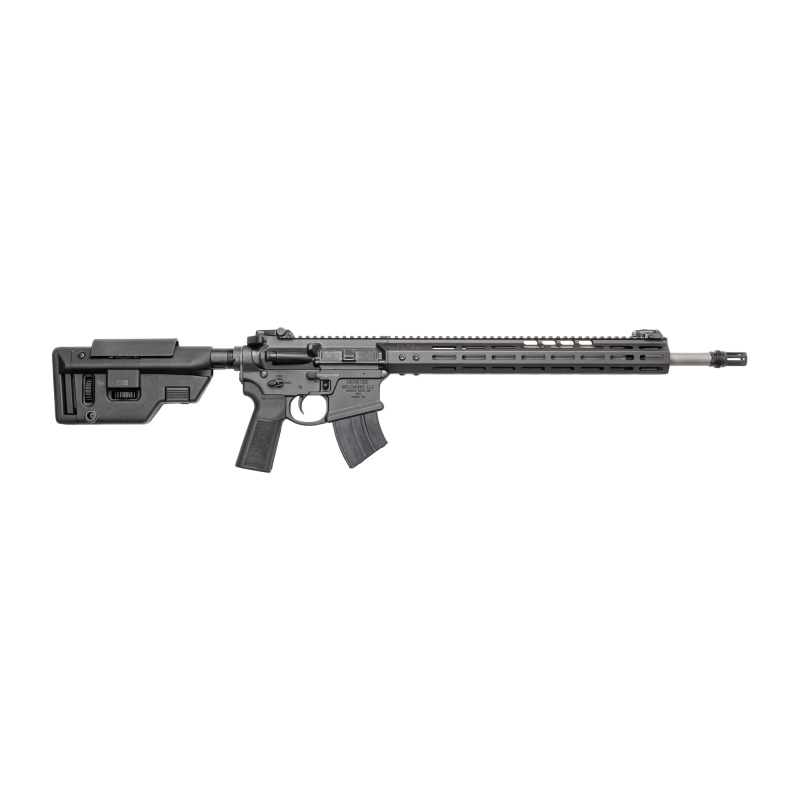 N4 SPR, AR, Semi-automatic, 6MM ARC, 18" Stainless Steel Threaded Barrel, 5/8X24 Thread Pitch, Cerakote Finish, Armor Black, B5 Type 23 Pistol Grip, B5 Precision Stock, MBUS Pro Flip-Up Sights, 20 Rounds, 1 Magazine, Geissele SD-E Trigger, Talon Safety,