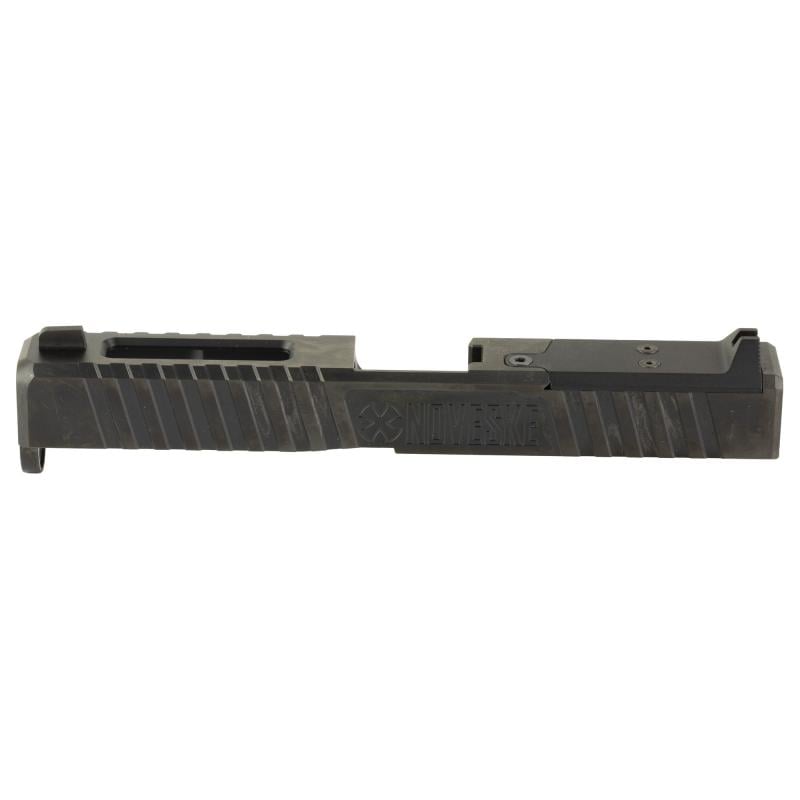 DM Slide, DLC Finish, Black, Direct Mount Optics Ready, For Glock 17 Gen 5, Includes Noveske End Plate, Cover Plate w/Rear Sight, Front Sight 03002529