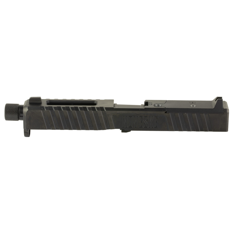 DM Slide, Noveske Barrel Threaded 1/2x28, DLC Finish, Black, Direct Mount Optics Ready, For Glock 17 Gen 5, Includes Noveske End Plate, Cover Plate w/Rear Sight, Front Sight 03002707