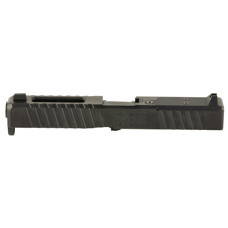 DM Slide, Noveske Barrel, DLC Finish, Black, Direct Mount Optics Ready, For Glock 17 Gen 5, Includes Noveske End Plate, Cover Plate w/Rear Sight, Front Sight 03002708