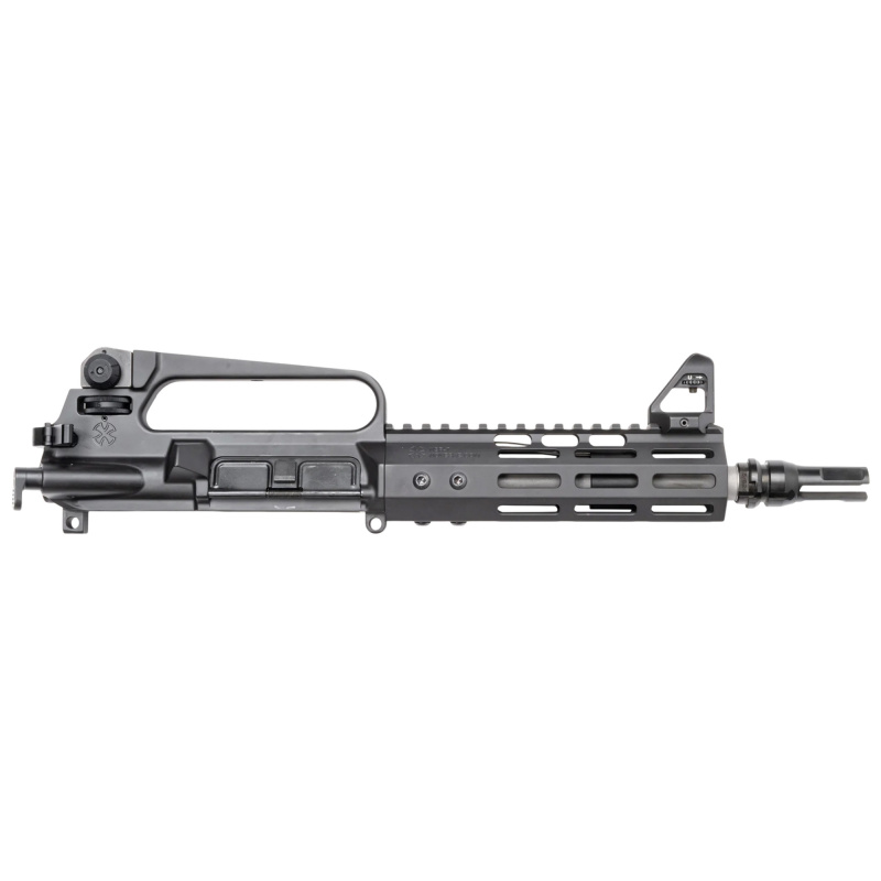 N4 Diplomat, Complete Upper Receiver, 5.56 NATO, 7.94" Stainless Steel Barrel, 1/2X28 Thread Pitch, Fits AR-15, Carry Handle Rear Sight, Scalarworks Peak Fixed Front Sight, Cerakote Finish, Black, 7" M-LOK Handguard, Black Love Handle Charging Handle, Pi