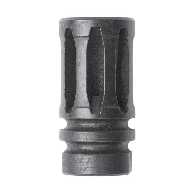 Flash Hider, Fits AR-10, 5/8X24 Thread Pitch, Matte Finish, Black, Includes Crush Washer 05000502