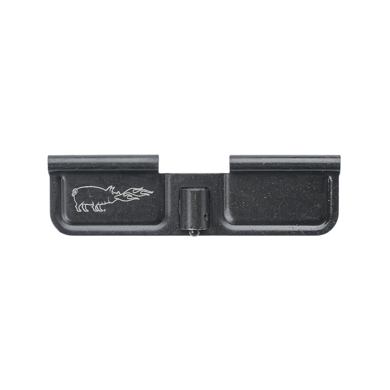 Dust Cover, Flaming Pig, Fits AR Rifles, Black, Ejection Port Cover Kit, Includes: Dust Cover, Rod, Spring, and Clip 05001348