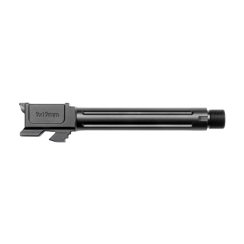Barrel, Threaded 1/2x28, 9MM, Black, For Glock 17 Gen 3/4 07000460
