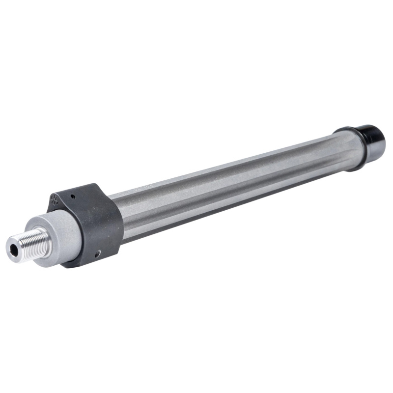 SPR, Rifle Barrel, 5.56 NATO, 18" Stainless Steel Barrel, 1/2X28 Thread Pitch, Fits AR15, Bead-Blasted Finish, Silver, Disruptive Deep Fluting, 1:7" Twist Rate, Rifle Length Gas System, Pinned Low-Profile Gas Block 07000562