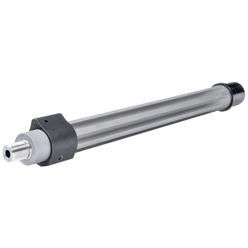 SPR, Rifle Barrel, 5.56 NATO, 18" Stainless Steel Barrel, 1/2X28 Thread Pitch, Fits AR15, Bead-Blasted Finish, Silver, Disruptive Deep Fluting, 1:7" Twist Rate, Rifle Length Gas System, Pinned Low-Profile Gas Block, Headspaced Bolt 07000563