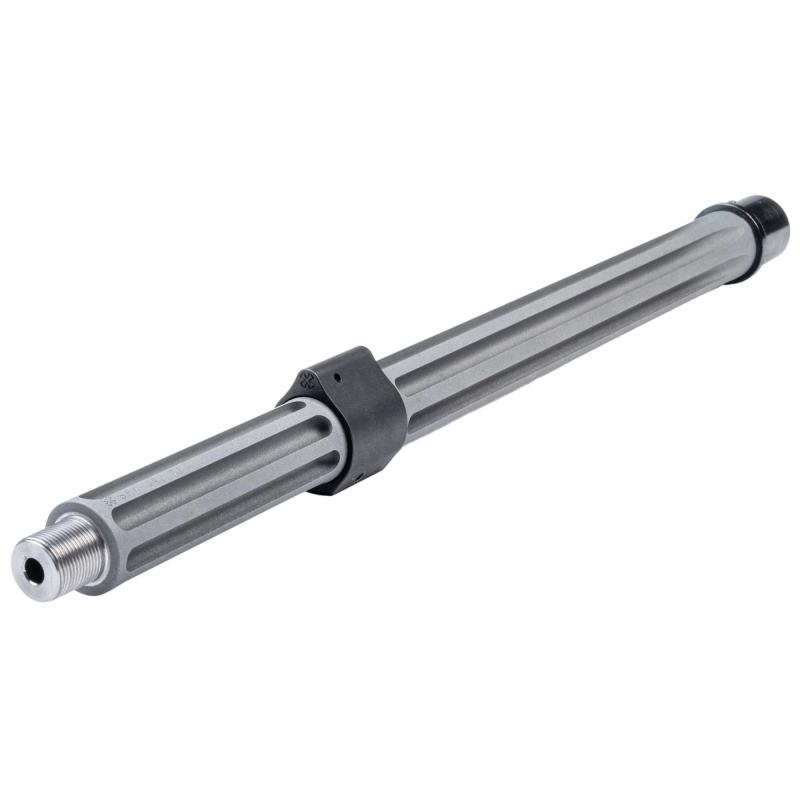 Afghan, Rifle Barrel, 6MM ARC, 14.5" Stainless Steel Barrel, 5/8X24 Thread Pitch, Fits AR15, Bead-Blasted Finish, Silver, Disruptive Deep Fluting, 1:7" Twist Rate, Mid-Length Gas System, Pinned Low-Profile Gas Block, Headspaced Bolt 07000564