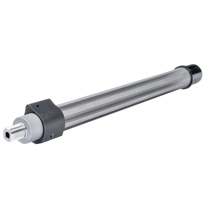 Commando, Rifle Barrel, 5.56 NATO, 11.5" Stainless Steel Barrel, 1/2X28 Thread Pitch, Fits AR15, Bead-Blasted Finish, Silver, Disruptive Deep Fluting, 1:7" Twist Rate, Mid-Length Gas System, Pinned Low-Profile Gas Block, Headspaced Bolt 07000566