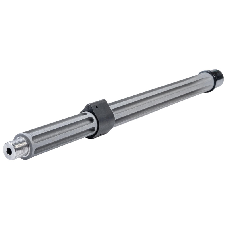 SPR, Rifle Barrel, 6MM ARC, 14.5" Stainless Steel Barrel, 5/8X24 Thread Pitch, Fits AR15, Bead-Blasted Finish, Silver, Disruptive Deep Fluting, 1:7" Twist Rate, Rifle Length Gas System, Pinned Low-Profile Gas Block, Headspaced Bolt 07000567