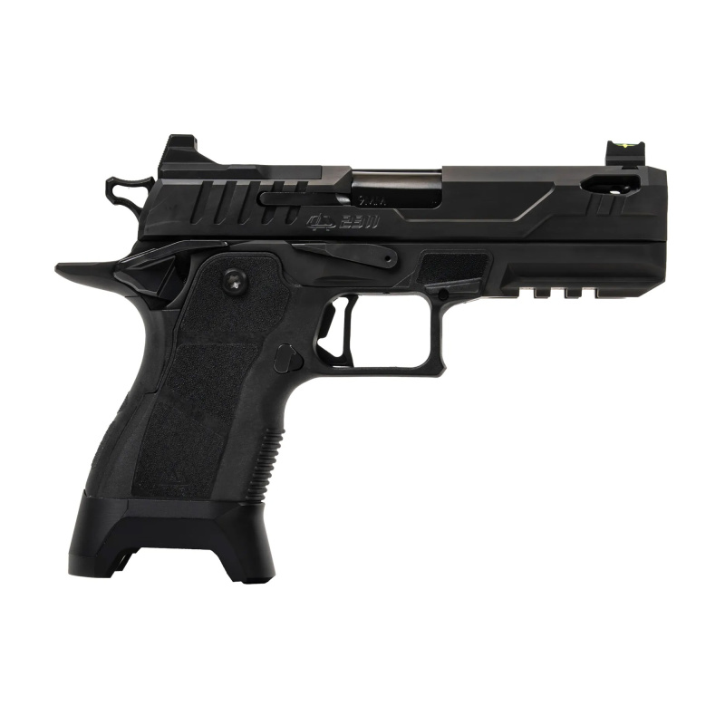 2311 Compact Pro, Semi-automatic, Single Action, Aluminum Frame Pistol, Compact, 9MM, 4.25" Ported Barrel, DLC Finish, Black, Polymer Grip Module, Plus Capacity Magwell, Dawson Precision Fixed Rear and Fiber Optic Front Sight, Optic Ready, Dawson Precisi