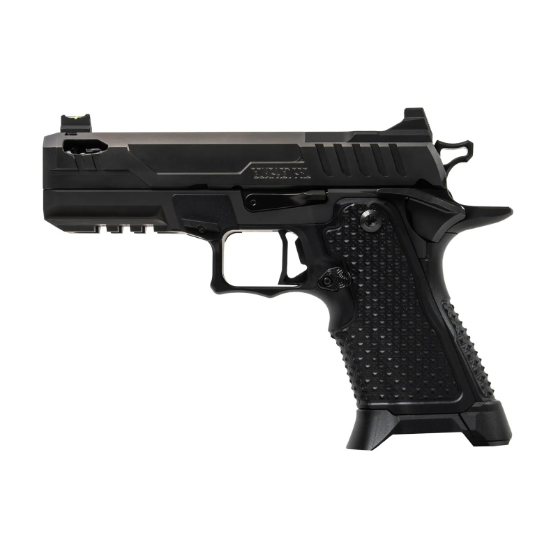 2311 Compact Pro Elite, Semi-automatic, Single Action, Aluminum Frame Pistol, Compact, 9MM, 4.25" Ported Barrel, DLC Finish, Black, Dawson Precision Fixed Rear and Fiber Optic Front Sight, Optic Ready, Dawson Precision RMR Cut Optics Kit, Ambidextrous Ma