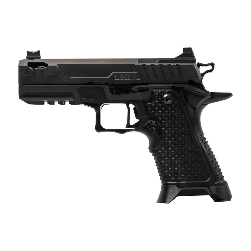 2311 Compact Pro Elite, Semi-automatic, Single Action, Aluminum Frame Pistol, Compact, 9MM, 4.25" Barrel, DLC Finish, Black, Dawson Precision Fixed Rear and Fiber Optic Front Sight, Optic Ready, Dawson Precision RMR Cut Optics Kit, Ambidextrous Manual Sa