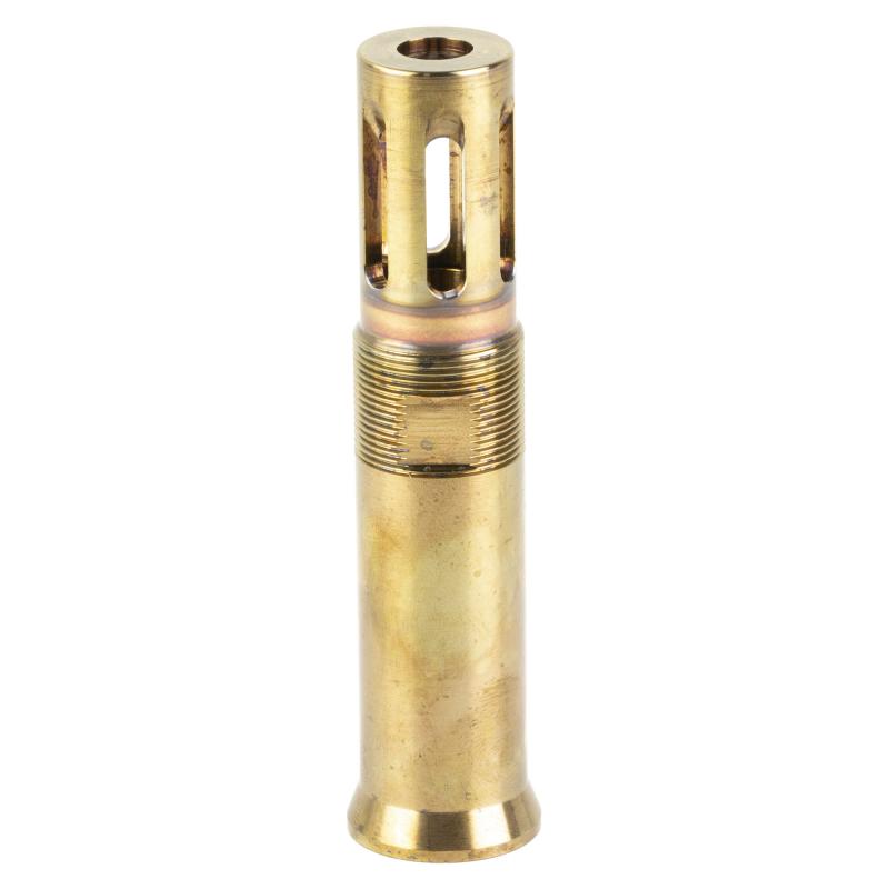 Over The Barrel Flash Hider, 1/2X28", For Use with Ops Inc 12 Model, AEM5 and OCM5 Suppressors, Raw Heat Treat Finish, Gold OCL-802