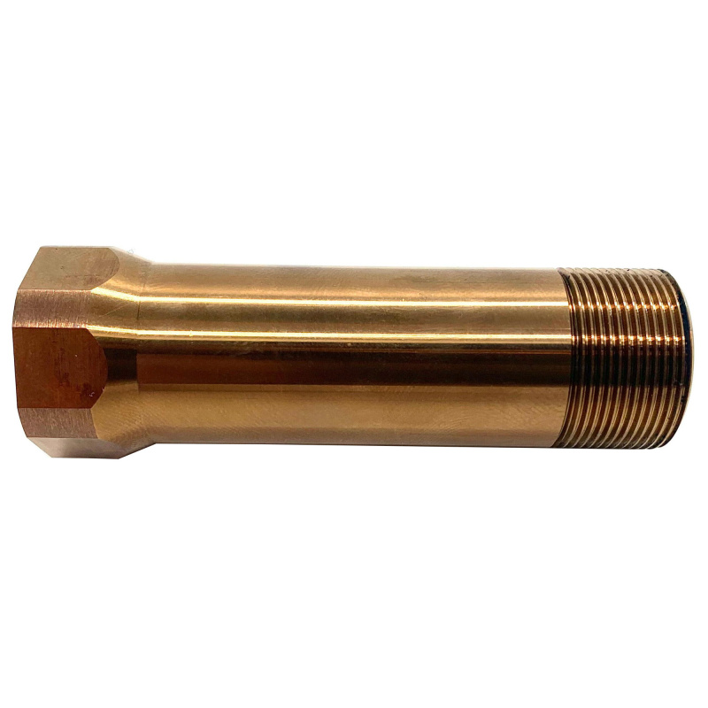 OPS/AE Over The Barrel Adapter, 1/2X28", For Use with Ops Inc 12 Model, AEM5 and OCM5 Suppressors, Raw Heat Treat Finish, Gold OCL-901