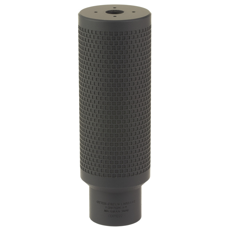 Milkman, Suppressor, 9MM, 6" Length, Titatnium, Cerakote Finish, Black, HUB Compatible Direct Thread Mount, 1/2X28 MM