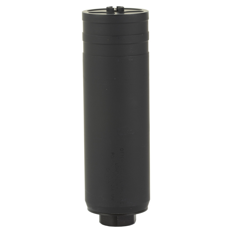 Polonium K Suppressor 556NATO, Threaded 1.375x24, Stainless Steel Construction, Cerakote Finish, Black POLK