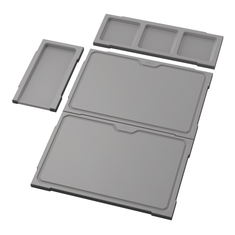 Cutcraft, Game Processing Kit, Magnetic Cutting Board System, (2)-Cutting Boards, (1)-Prep Tray, (1)-Disposal Tray, Gray CC-S3