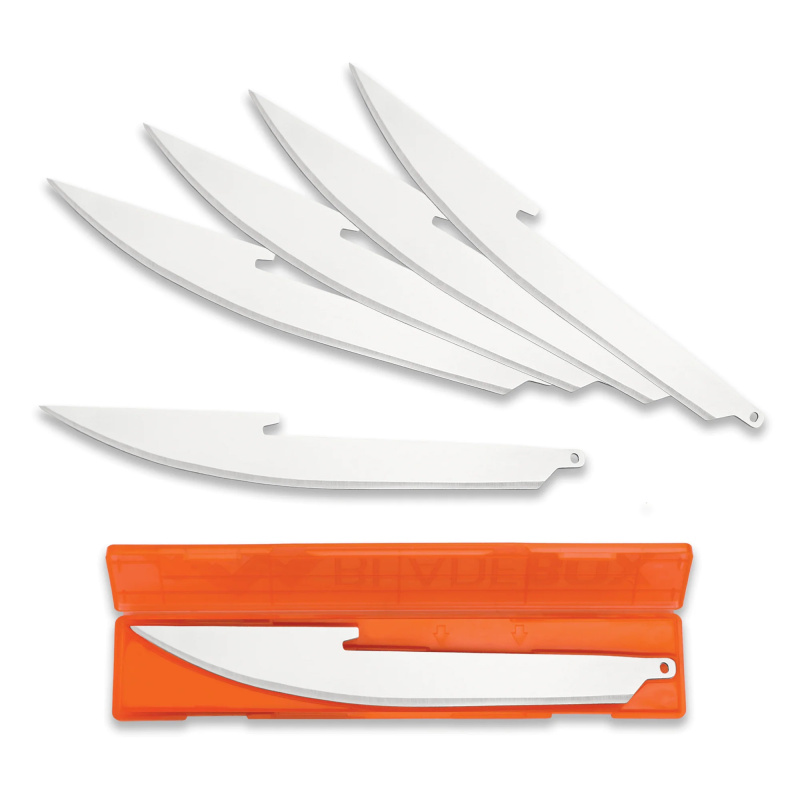 Edge Boning/Filet Blades, Plain Edge, 5" Blades, 420J2 Stainless Steel, 6 Pack RR50-6