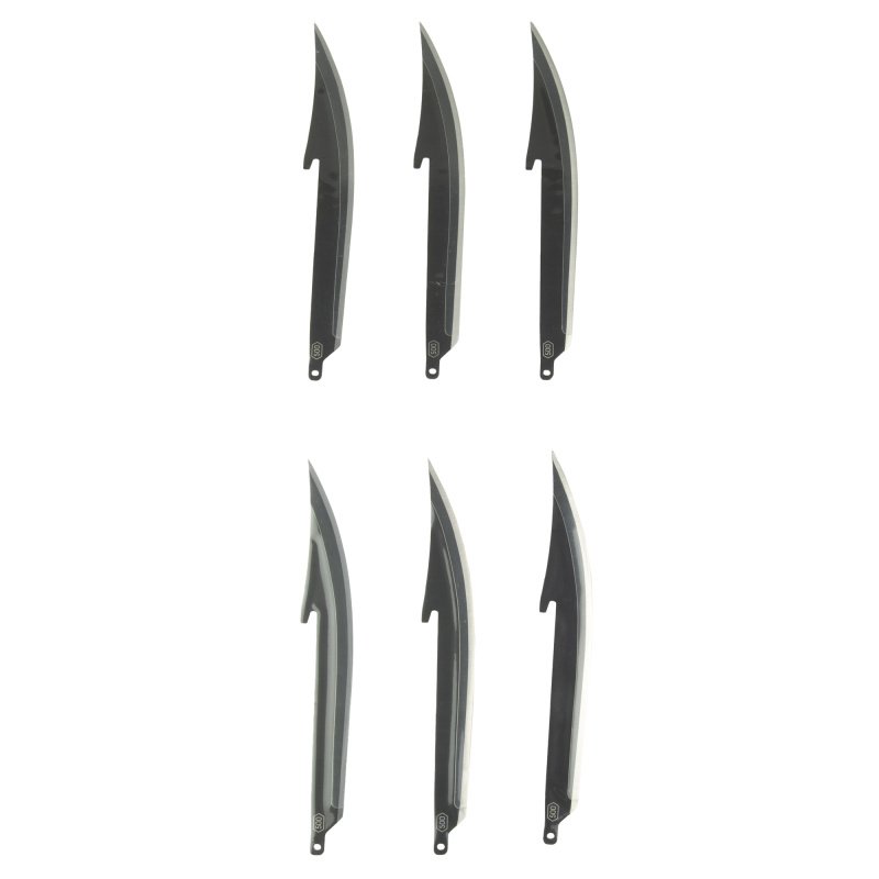 Edge Boning/Filet Blades, Plain Edge, 5" Blades, 420J2 Stainless Steel, Black Oxide Finish, Black, 6 Pack RR50K-6C