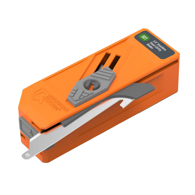 Utility Blade Dispenser, Orange, 12 Blades Included RRU30D-12C