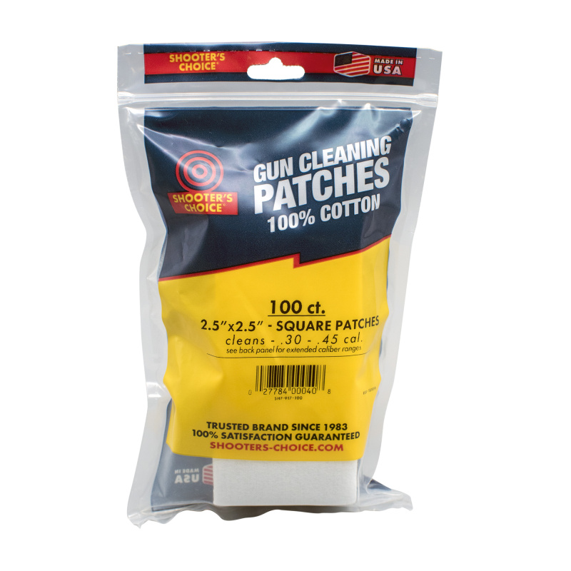 2.5" Square Cleaning Patch, 100 Pack FG-917-100