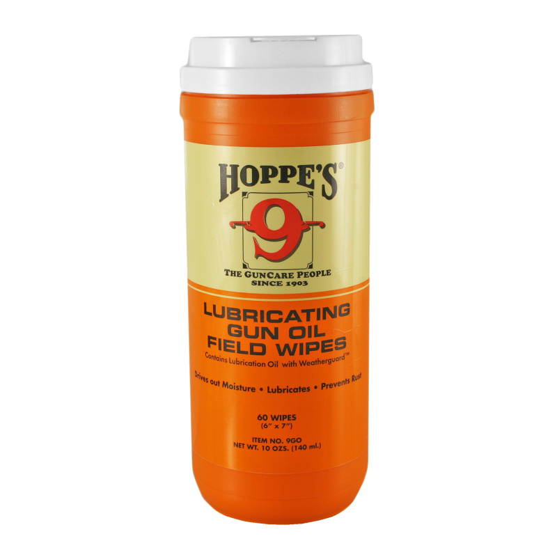 Large Lubricating Gun Oil Field Wipes 6x7 Inches 60 Count