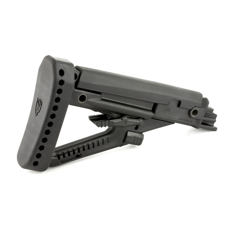 Archangel, Stock, Black, AK-series 4Position Stock, With Recoil Pad, Most Stamped Receiver AKs AA123