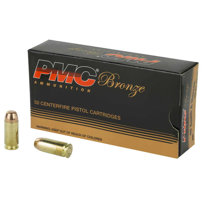 Bronze Line .40 S&W 165 Grain Full Metal Jacket Flat Point