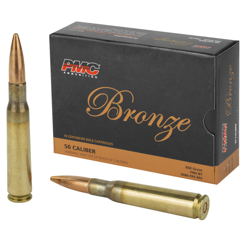 PMC Bronze Line .50 BMG | 660 Grain Full Metal Jacket Boattail