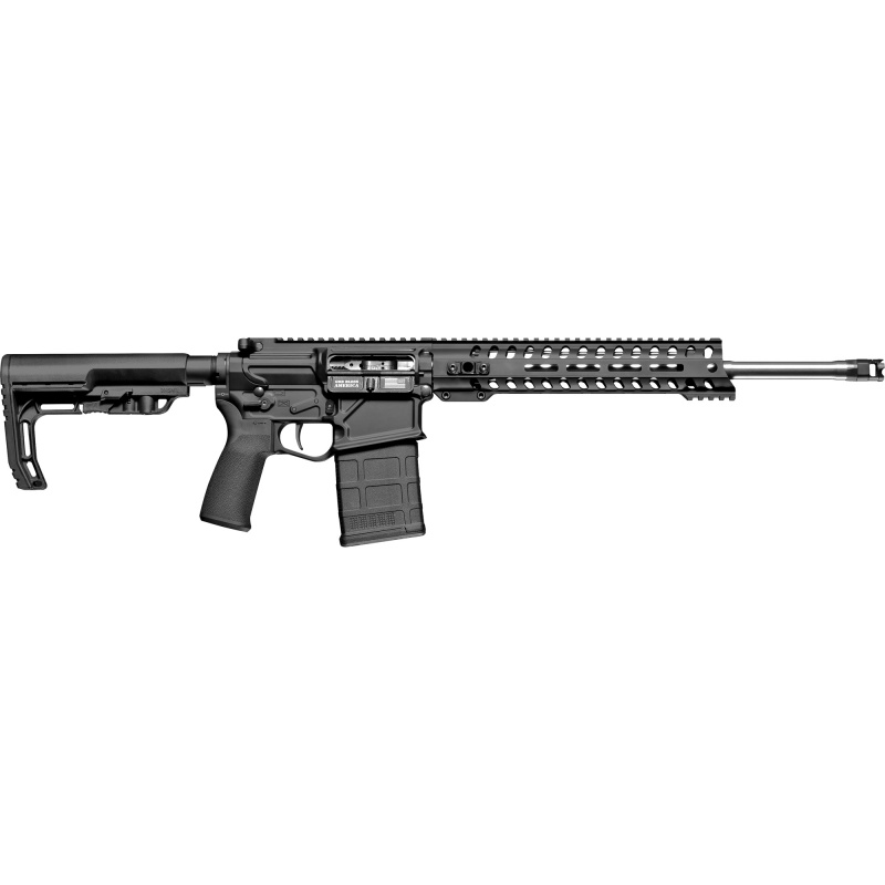 Rogue, Semi-automatic, 308 Winchester/762NATO, 16.5" 1:8 Stainless Match-Grade Barrel, Black Finish, Mission First Tactical Grip and Stock, 20Rd, 11" MLOK Renegade Rail, Single Port Micro-B Muzzle Brake, Mil-Spec Trigger, 1 Magazine 01662