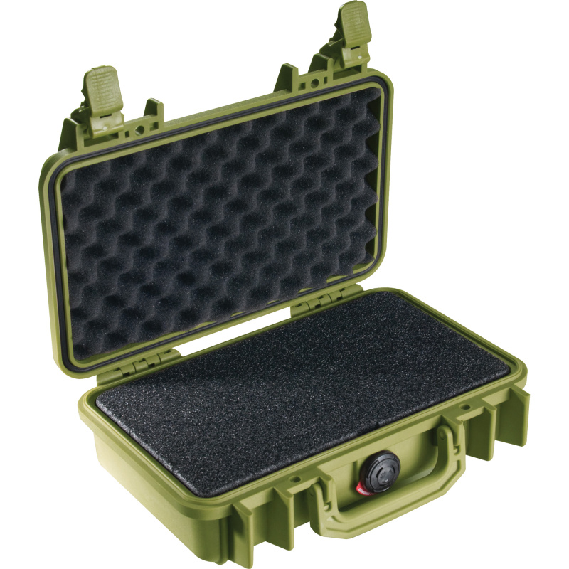 1170 Protector Case, OD Green, Hard Case, Interior 10.54"x6.04"x3.16", Watertight, Crushproof, Dustproof 1170-000-130
