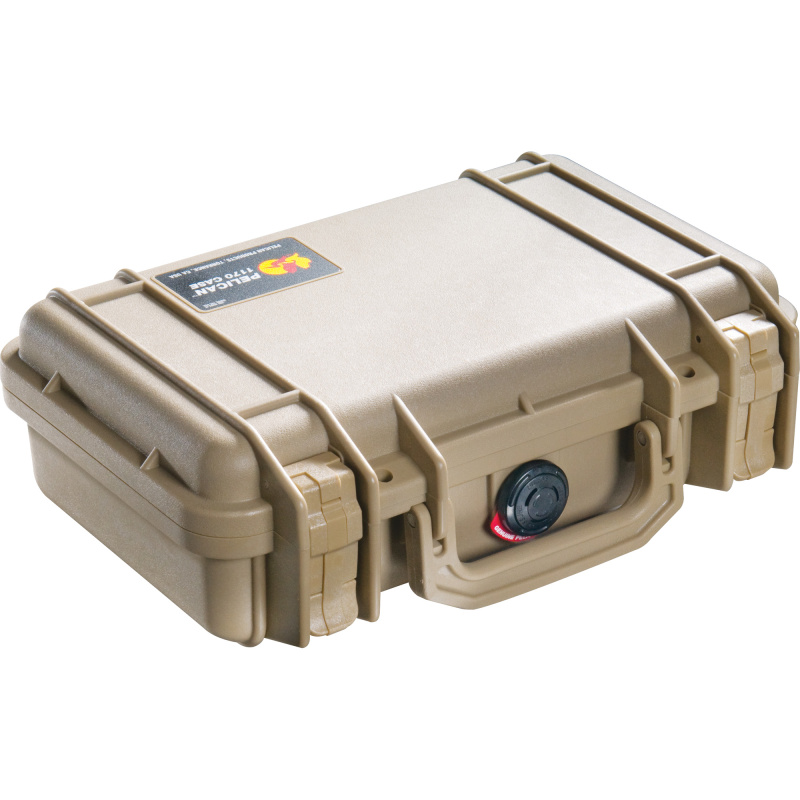 1170 Protector Case, Tan, Hard Case, Interior 10.54"x6.04"x3.16", Watertight, Crushproof, Dustproof 1170-000-190