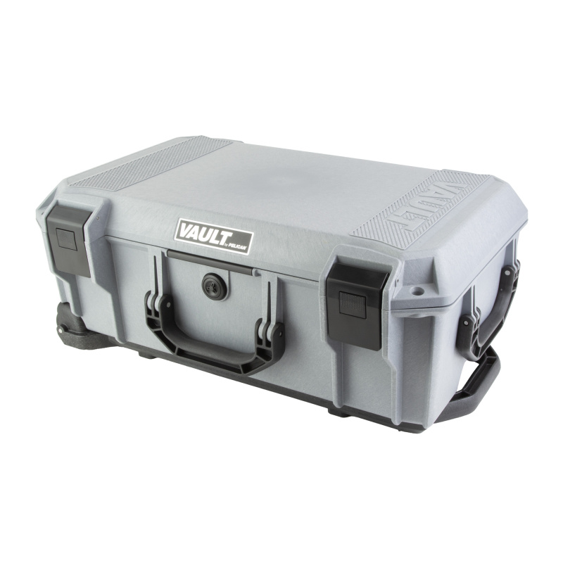 V525PF7 Vault Pistol Case, Pre Cut Polyurethane Foam, Polymer Construction, Gray, 22"x14"x9", 13.2 lbs VCV525-0061-GRY
