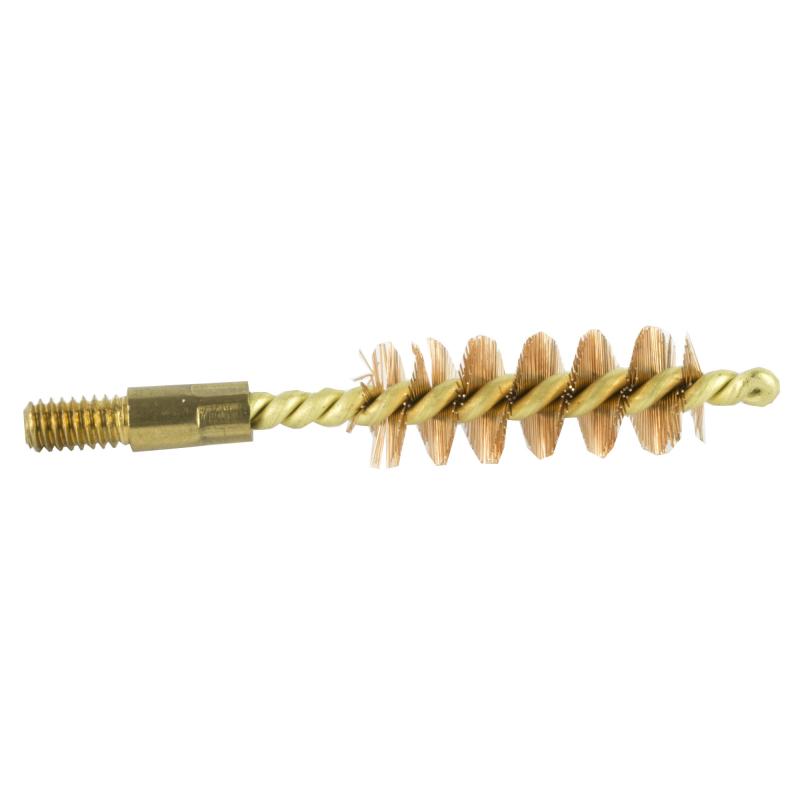 Brass Core-Bronze Bristle Pistol Length Bore Brush 9mm