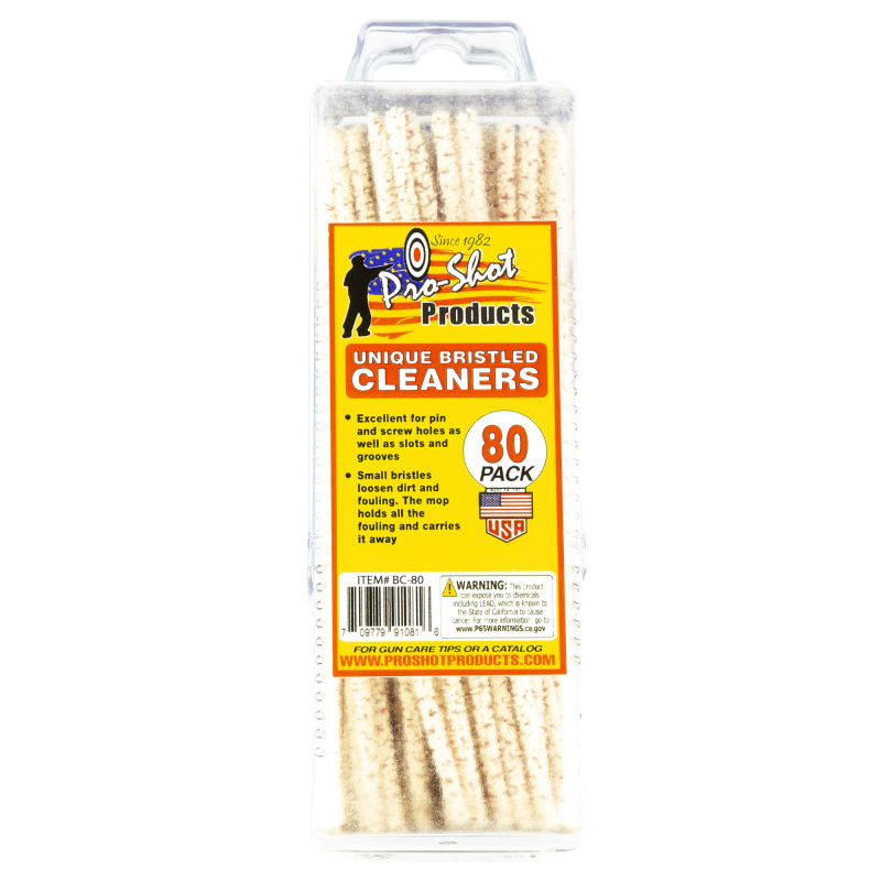 Bristled Cleaner, Brush, 80 Count BC-80
