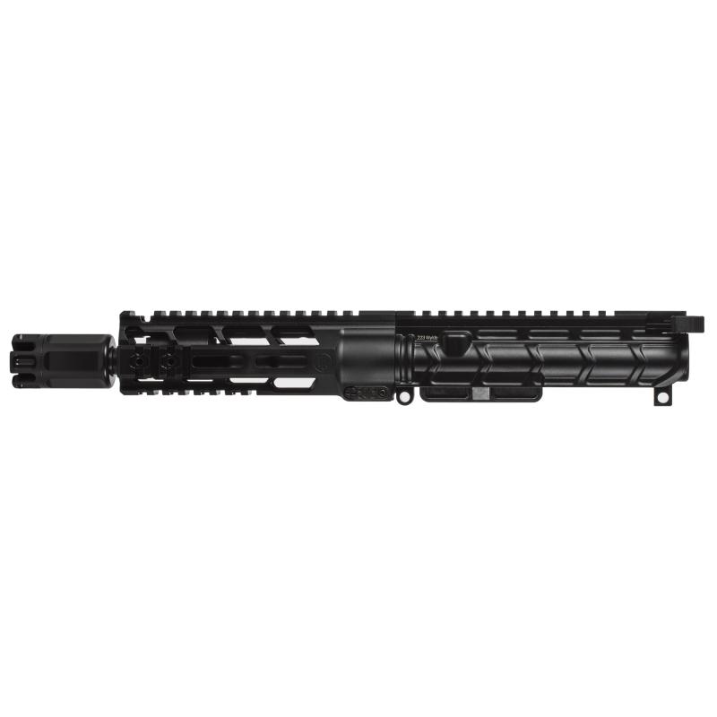 MK107 Mod 2-M, Upper Receiver, 7.62X39, 7.75" Barrel, CQB 30 Muzzle Device, Anodized Finish, Black, MLOK Handguard, Long Stroke Piston System, Adjustable Gas System, Fits AR-15 18-2M107UF0B