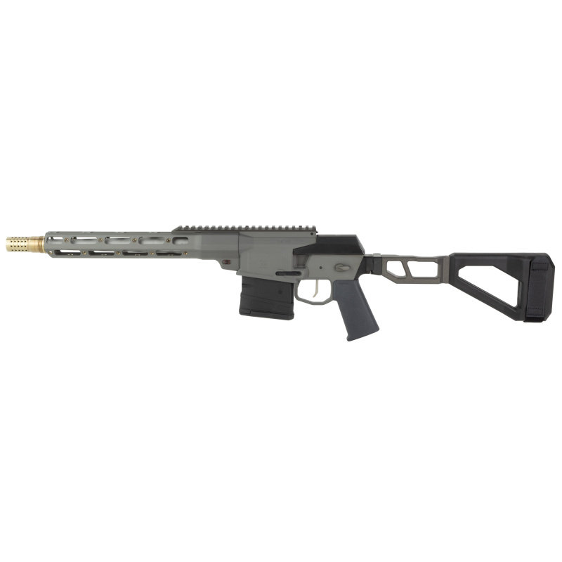 The Fix, Bolt Action Pistol, 8.6 Blackout, 12" Threaded Barrel, Folding Pistol Brace, Ambidextrous Safety, Gray, 10 Rounds FIX-86-12IN-PISTOL
