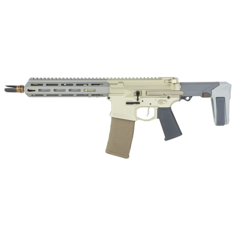 Honey Badger, Semi-automatic Pistol, AR, 223 Remington/556NATO, 10" Threaded Barrel, Pistol Brace, Flat Dark Earth, 30 Rounds HB-556-10IN-PISTOL