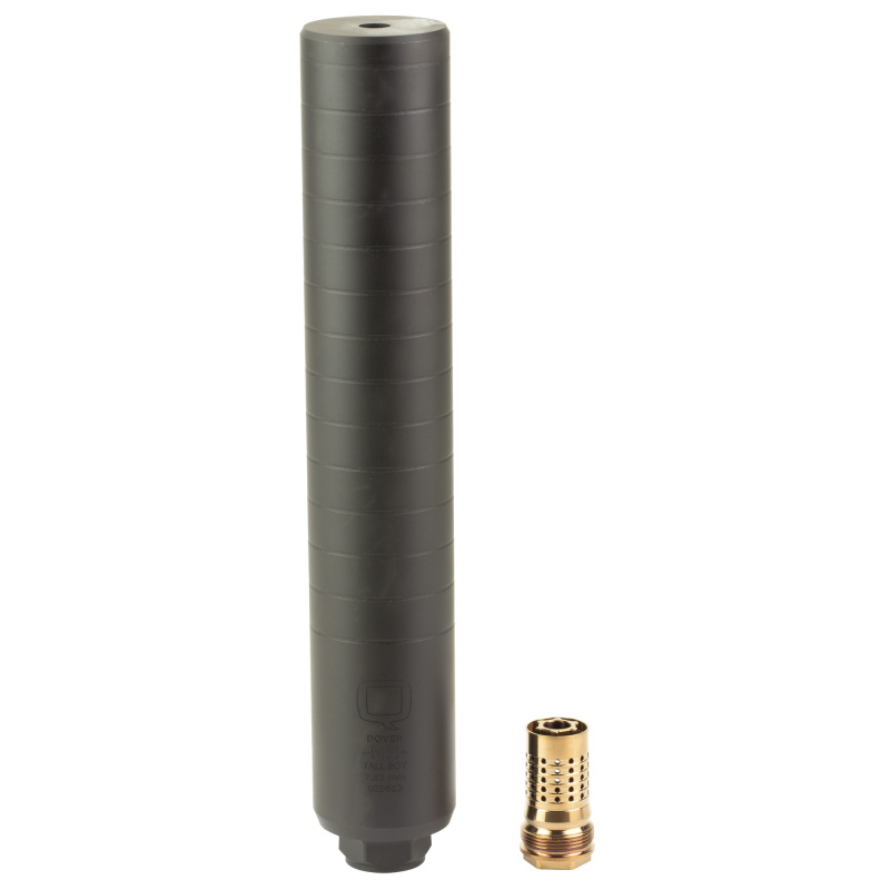 Tall Boy, Suppressor, 7.62 NATO, 10.25" Length, 1.75" Diameter, Steel, Nitride Finish, Black, Quickie Fast Attach Taper Mount, Includes Rearend Muzzle Device, 19oz Weight SIL-TB-QUICKIE-762