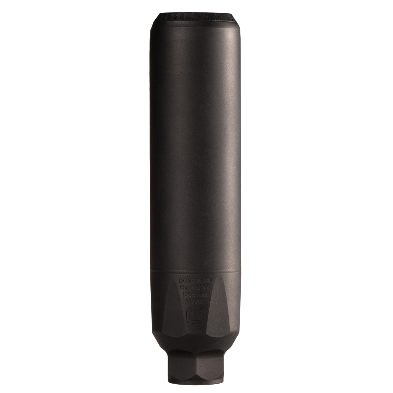 The Lefty, Suppressor, 5.56 NATO, Stainless Steel Construction, Melonite Finish, Black, 6.5" Overall Length, Quickie Fast-Attach Taper Mount SIL-TL-QUICKIE-556