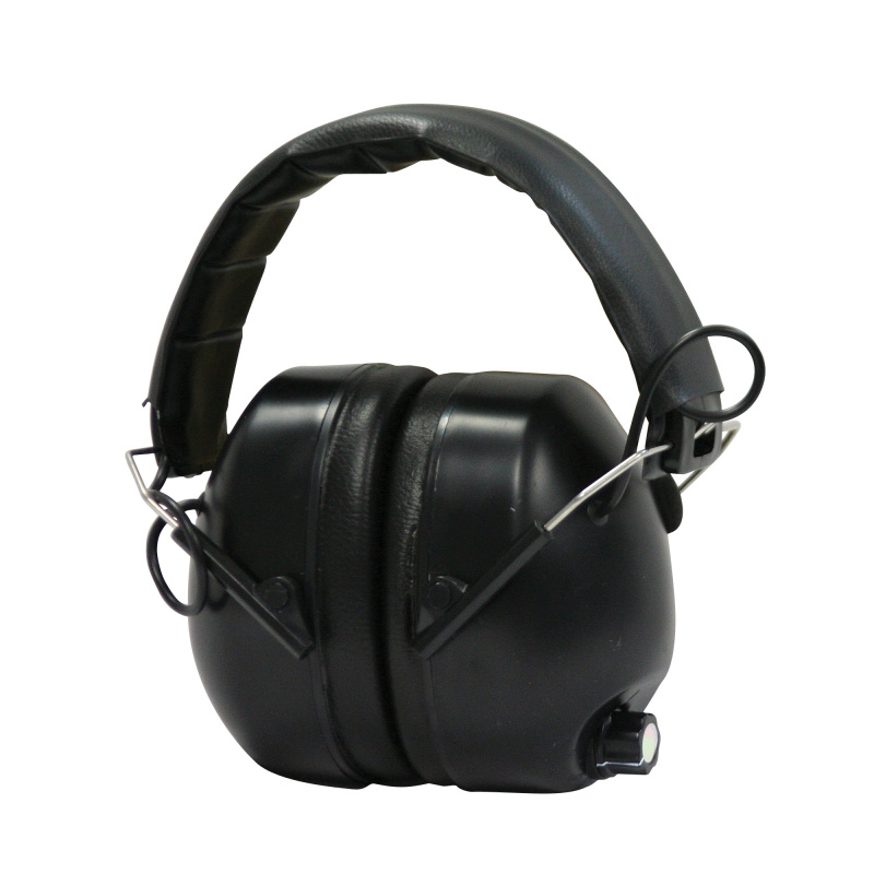 430-EHP Electronic Earmuff With Black Padded Headband Black Earcups