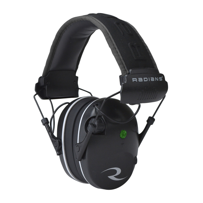 R3200 Dual Mic Electronic Compact Earmuff NRR23db Black/Black